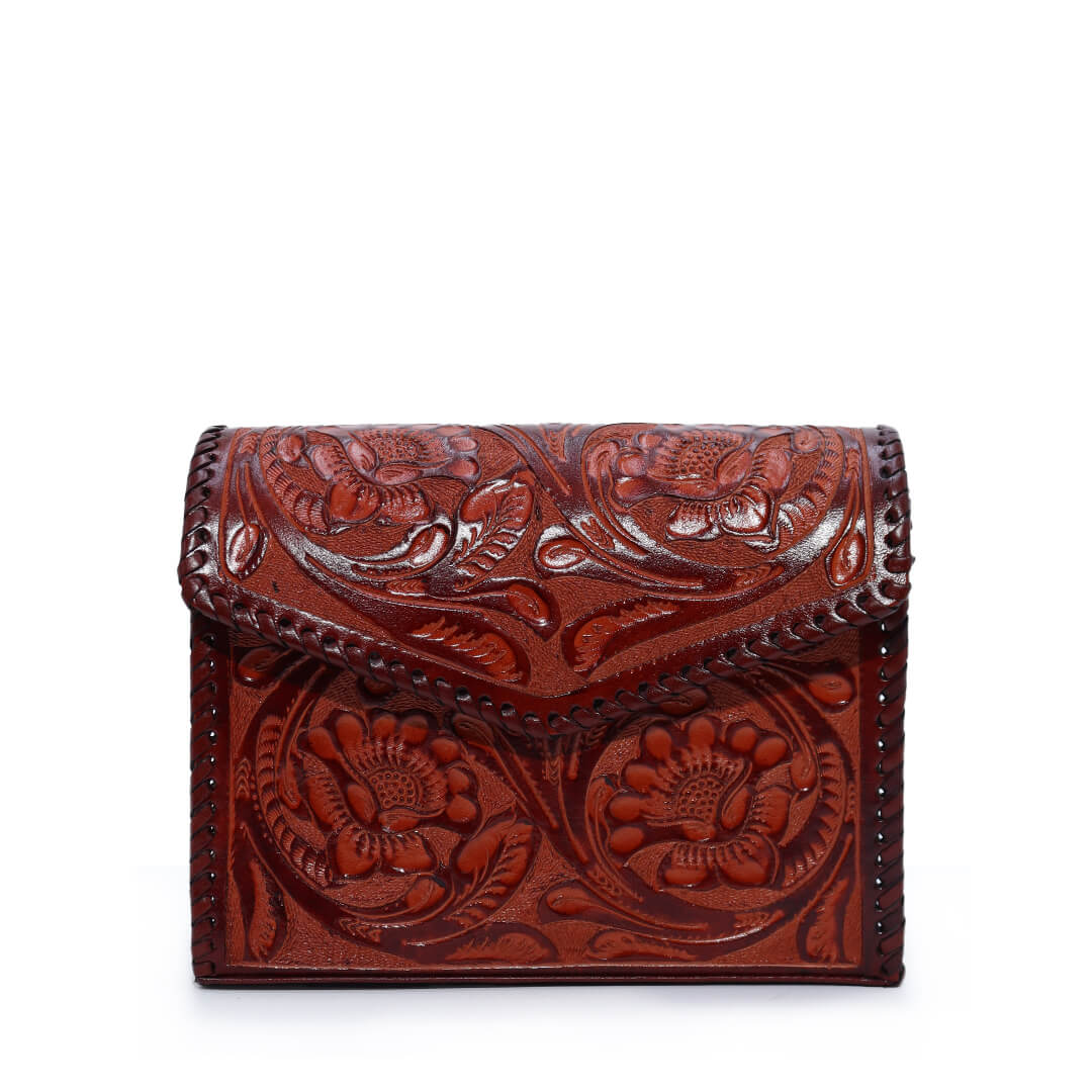 Bolsa Cincelada Coñac TH606