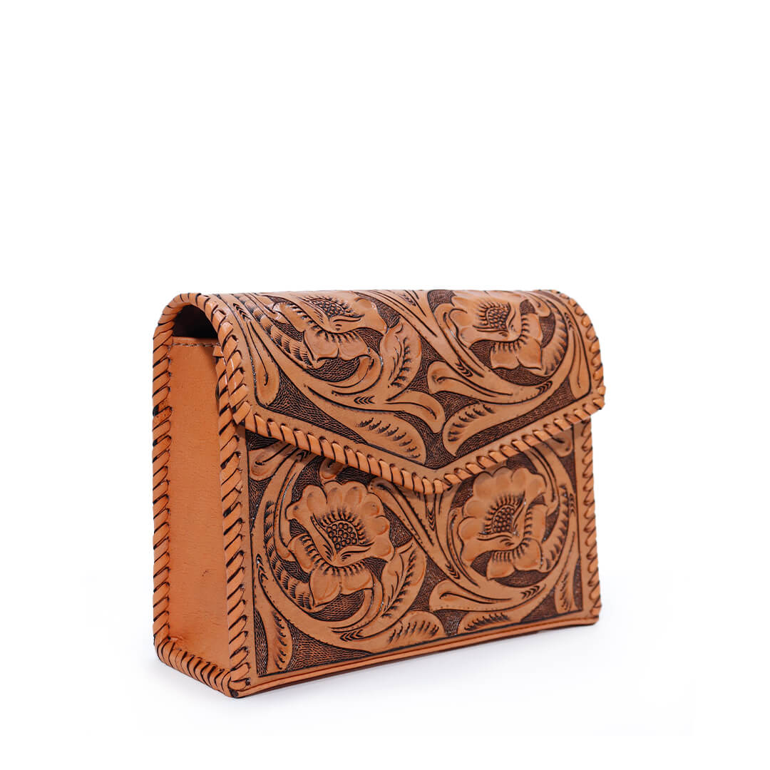 Bolsa Cincelada Miel TH604
