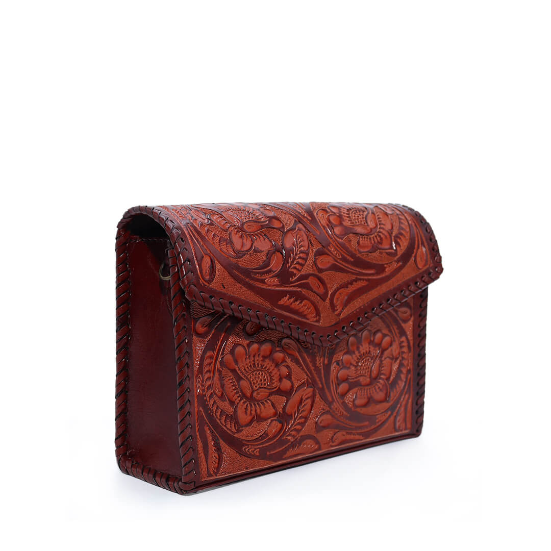 Bolsa Cincelada Coñac TH606