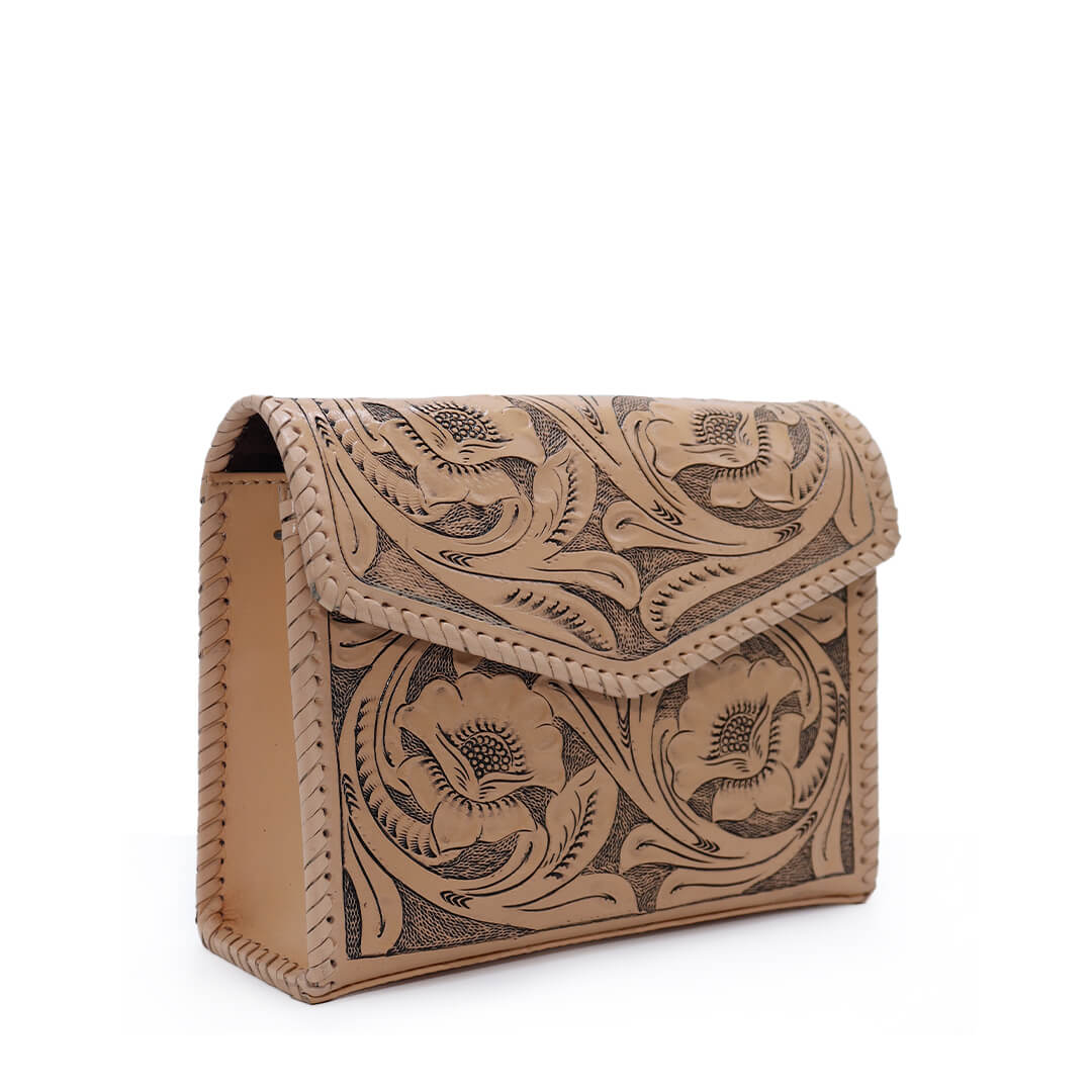 Bolsa Cincelada Natural TH602