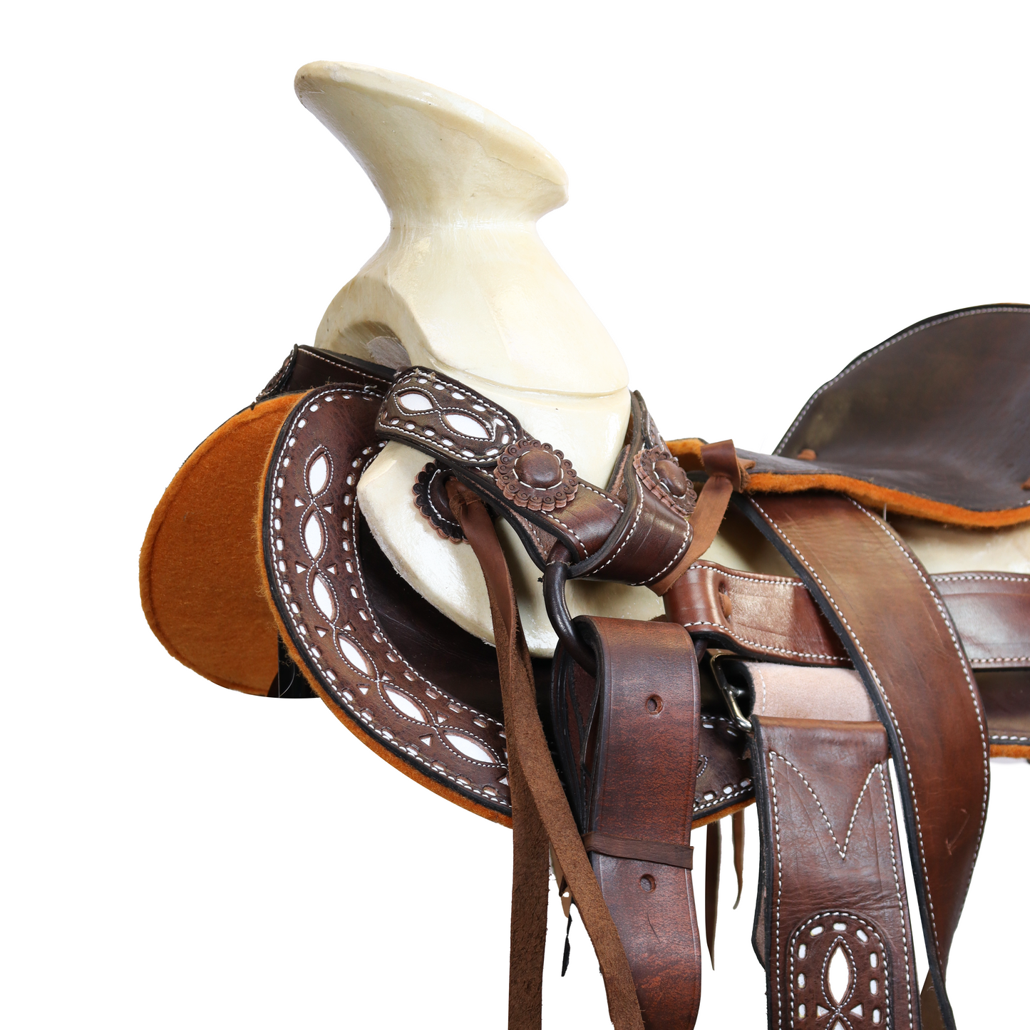 Montura Charra Cola De Pato Tabaco HW808