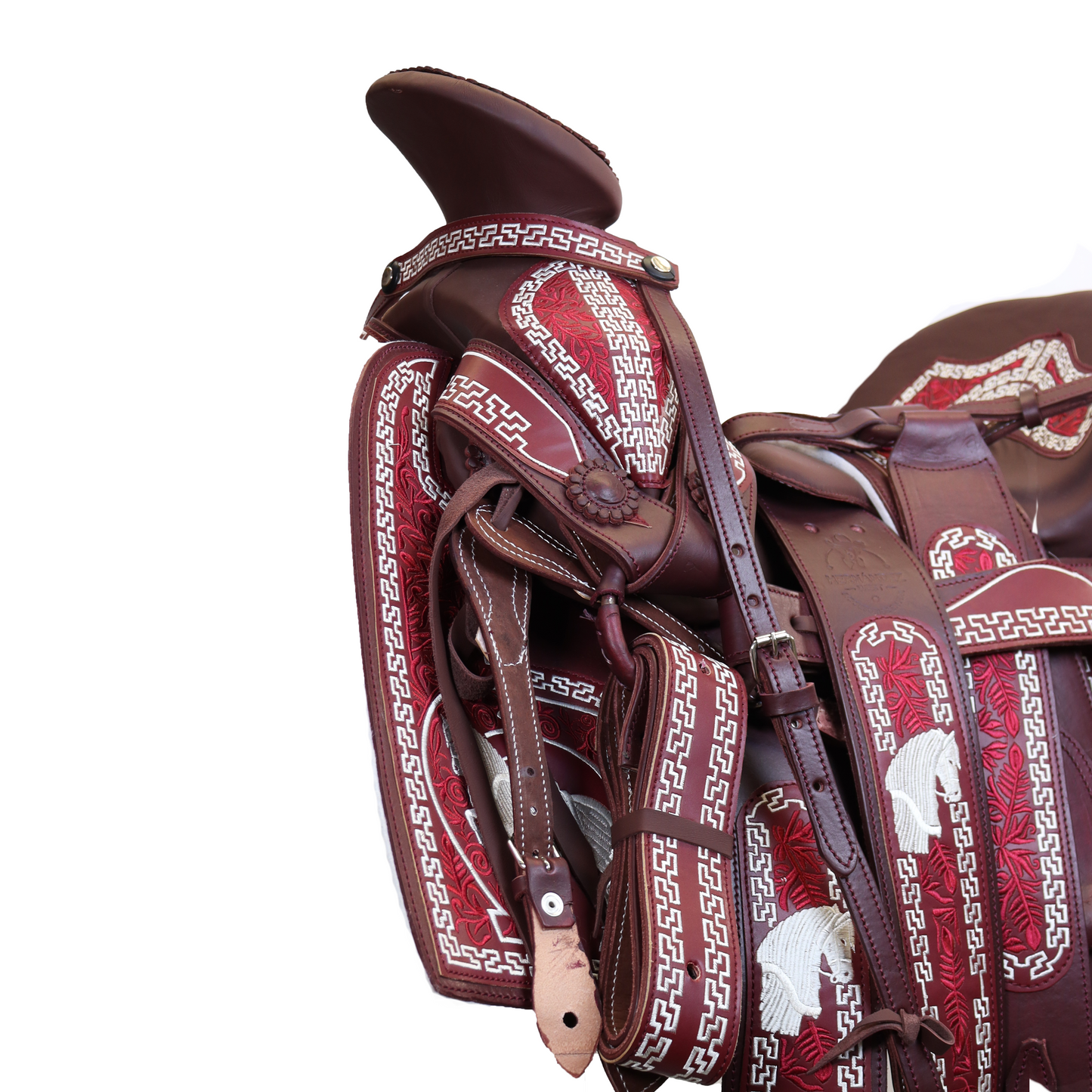 Montura Bordada Cuadrada Vino HW812