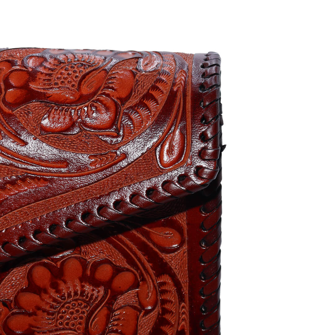 Bolsa Cincelada Coñac TH606