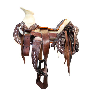 Montura Charra Cola De Pato Tabaco HW808