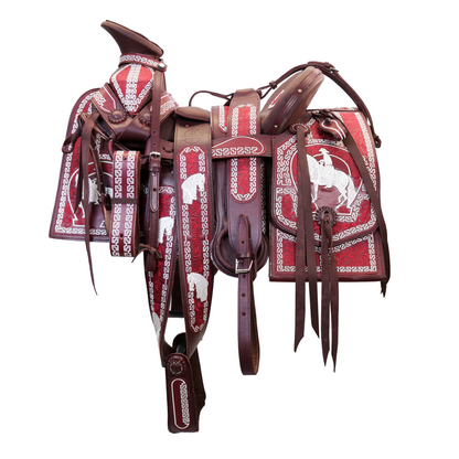 Montura Bordada Cuadrada Vino HW812