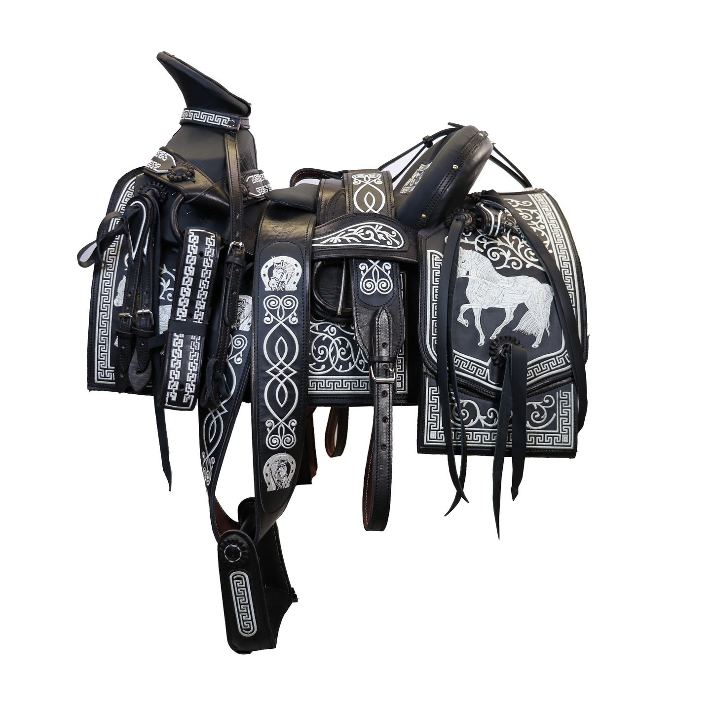 Montura Bordada Cuadrada Negra HW816