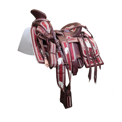 Montura Bordada Cuadrada Vino HW812