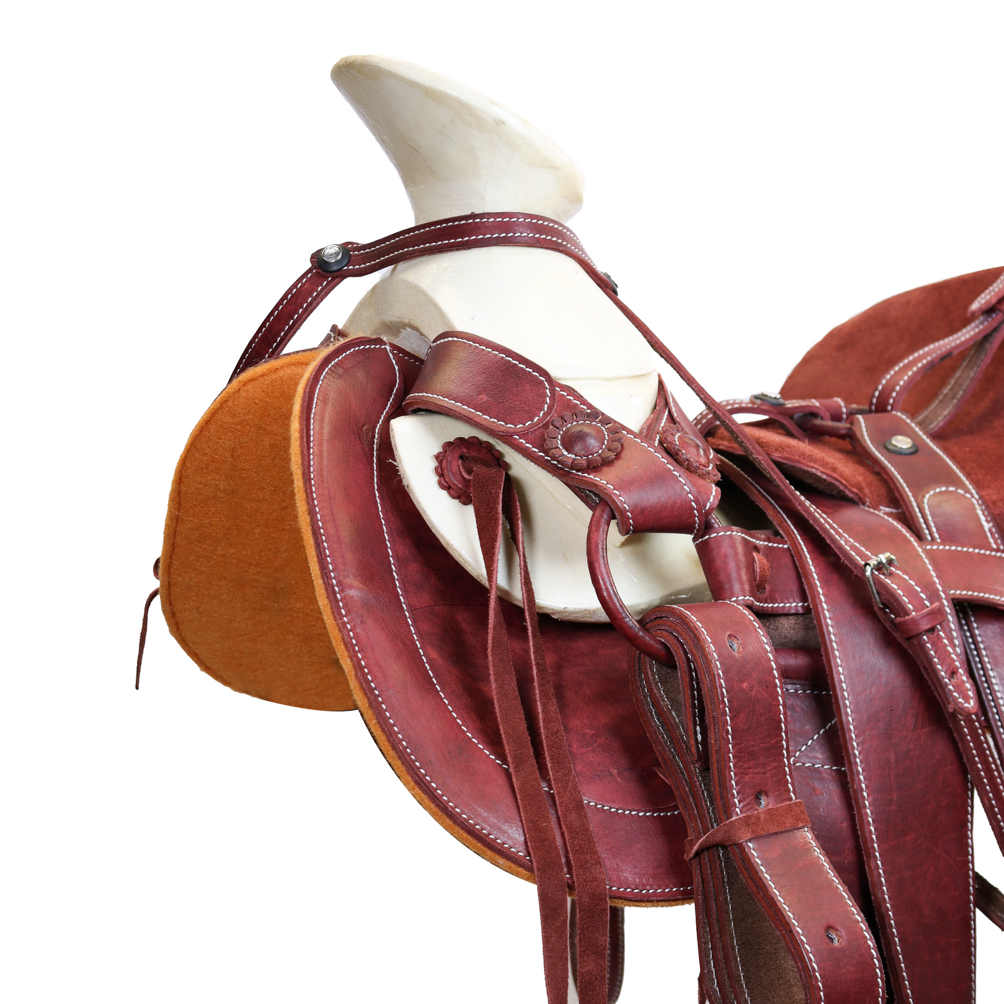 Montura Charra Cola De Pato Vino HW807