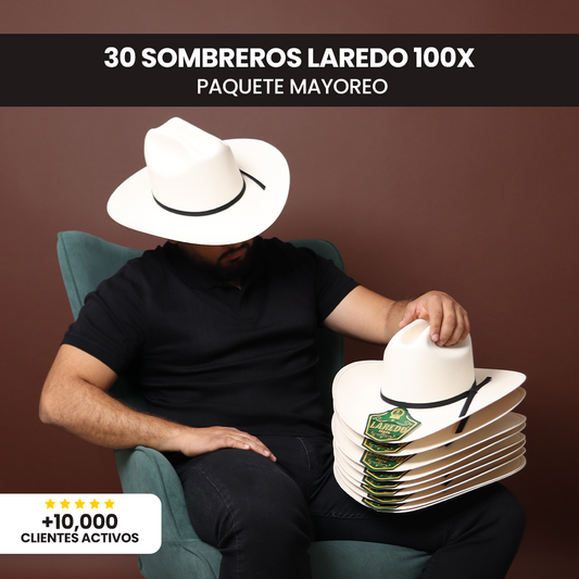 Sombreros Laredo 100x | Paquete Mayoreo